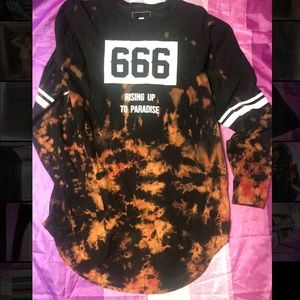 Men’s scoop long sleeve 666 rising up to paradise